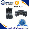 Fuwa 16T BPW Rear Axle Brake Shoe With OE Number 4551